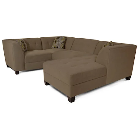 Sectional Sofa with 3-4 Seats